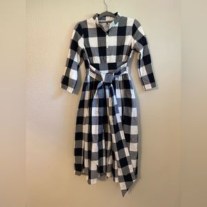 Dainty Jewells Navy Gingham Dress